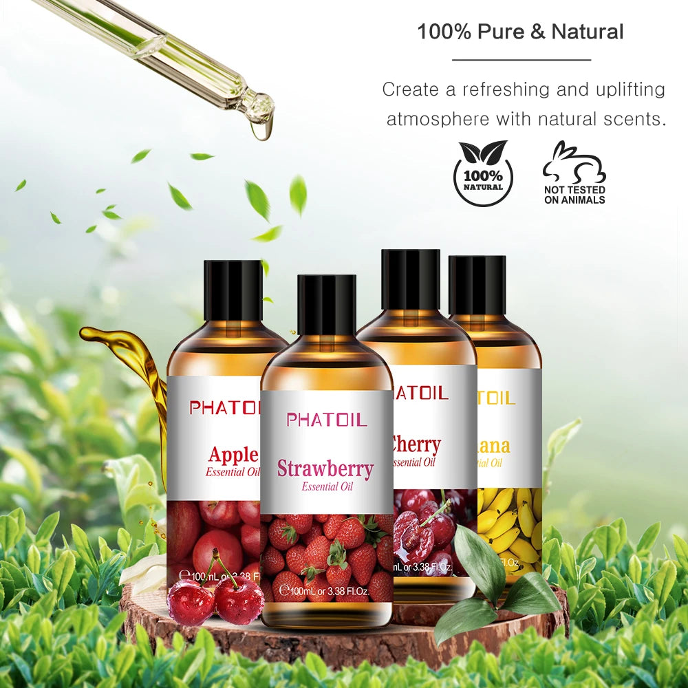 PHATOIL Aceite Esencial de 100 ml: Aromaterapia Pura y Natural Alma esencial